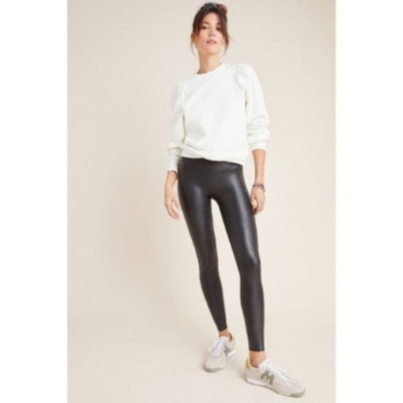 NWTs Spanx | Women’s Faux Leather Stretchy Leggings Size Small - Picture 1 of 11
